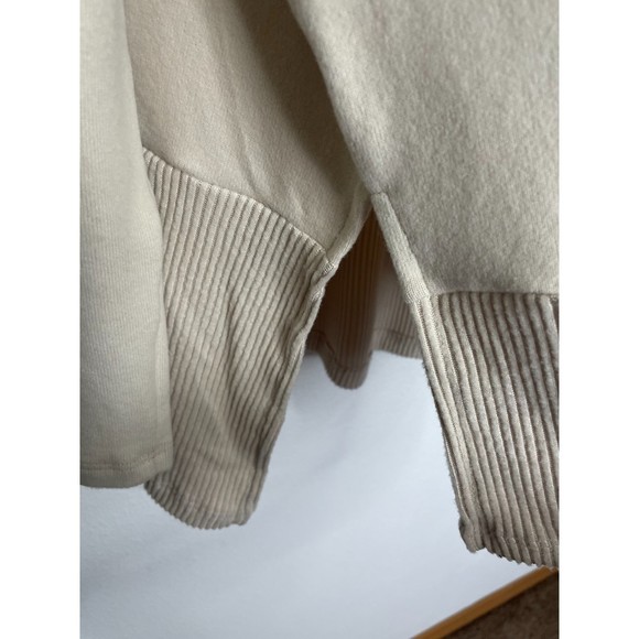 Something About You Oversized Long Sleeve Tunic Sweater Off The Shoulder Ivory - Picture 11 of 15